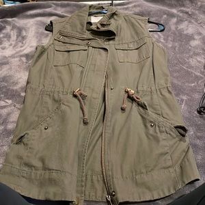 American Rag olive green vest